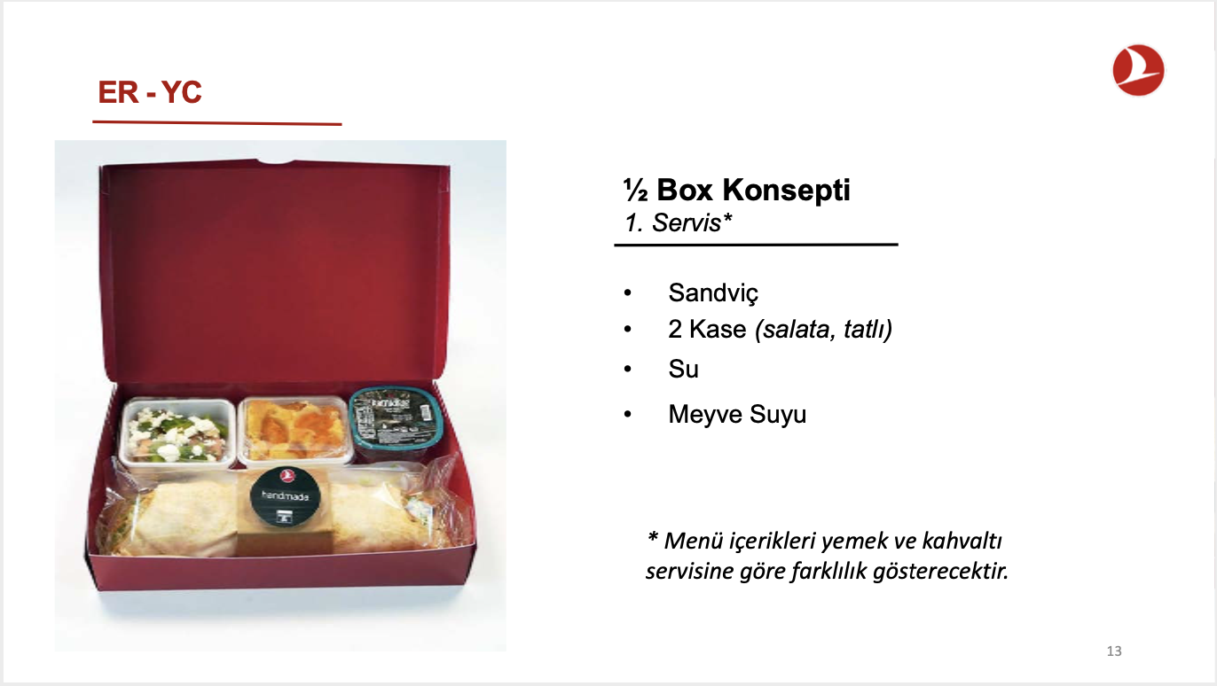 a red box with food in it