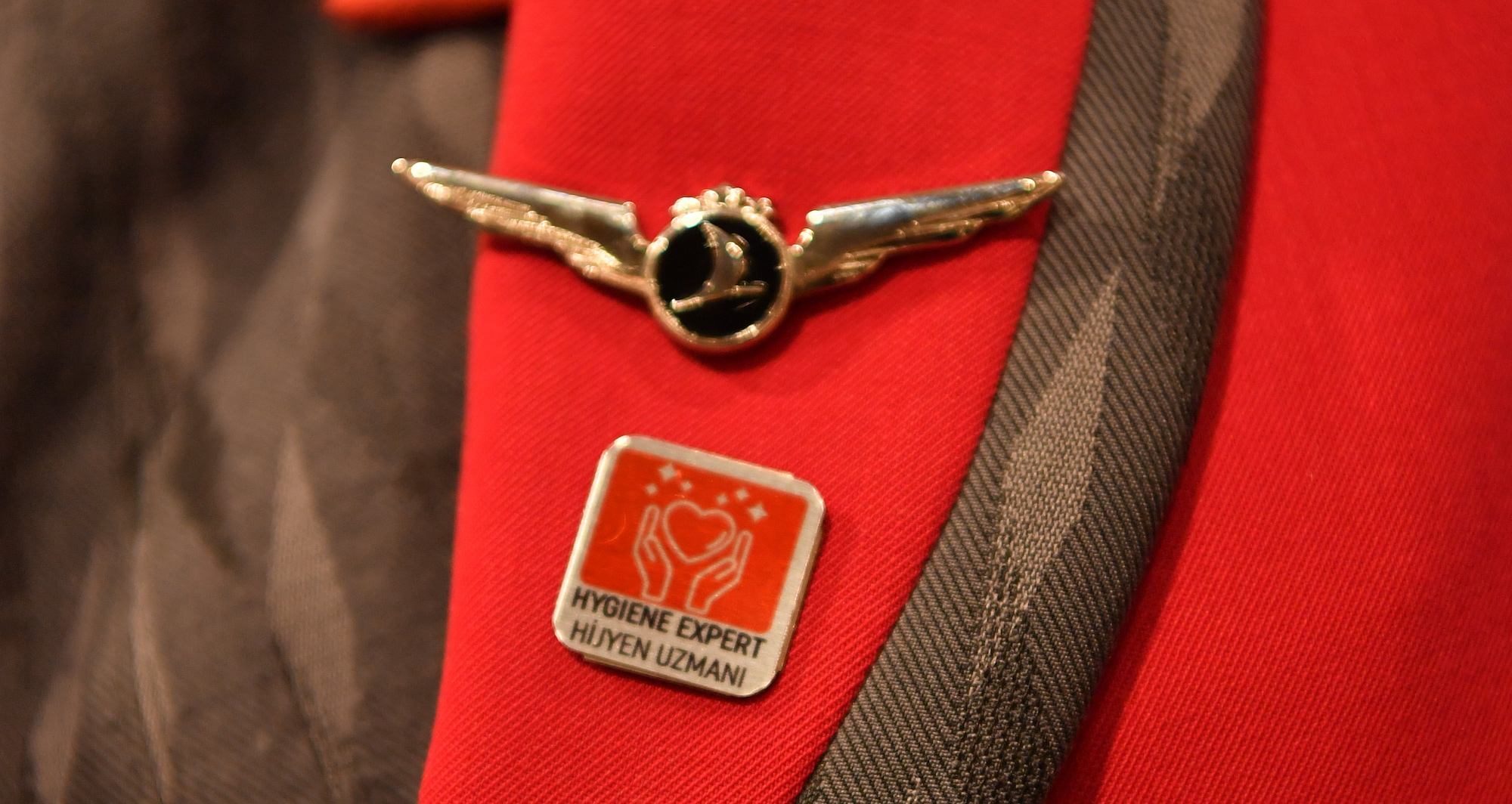 a close up of a badge