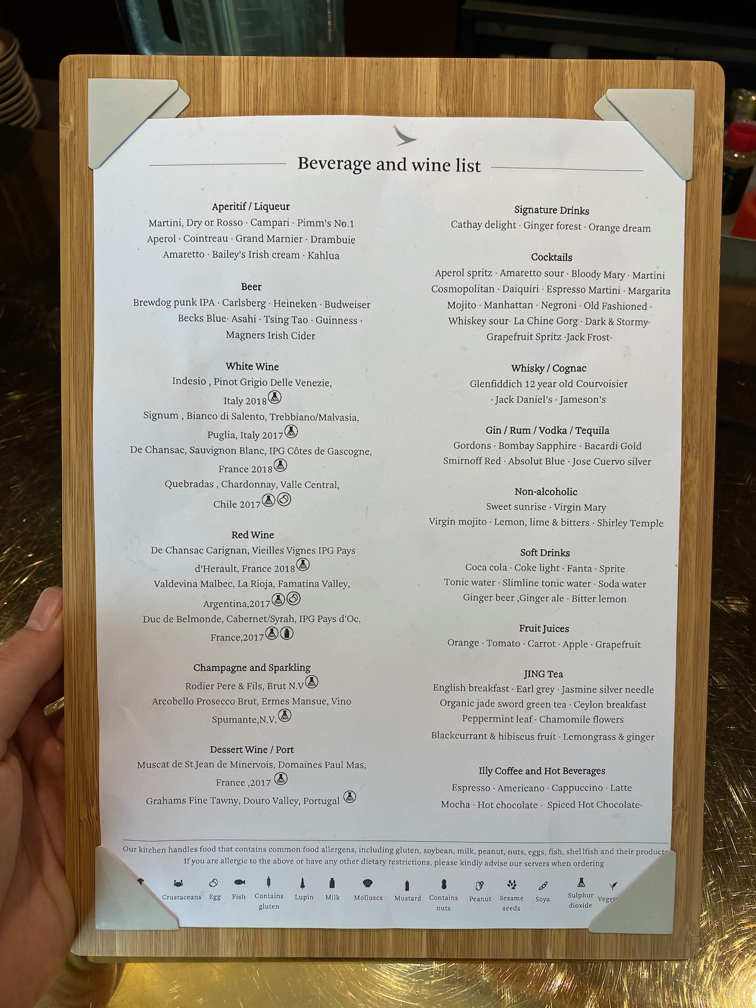 a hand holding a menu