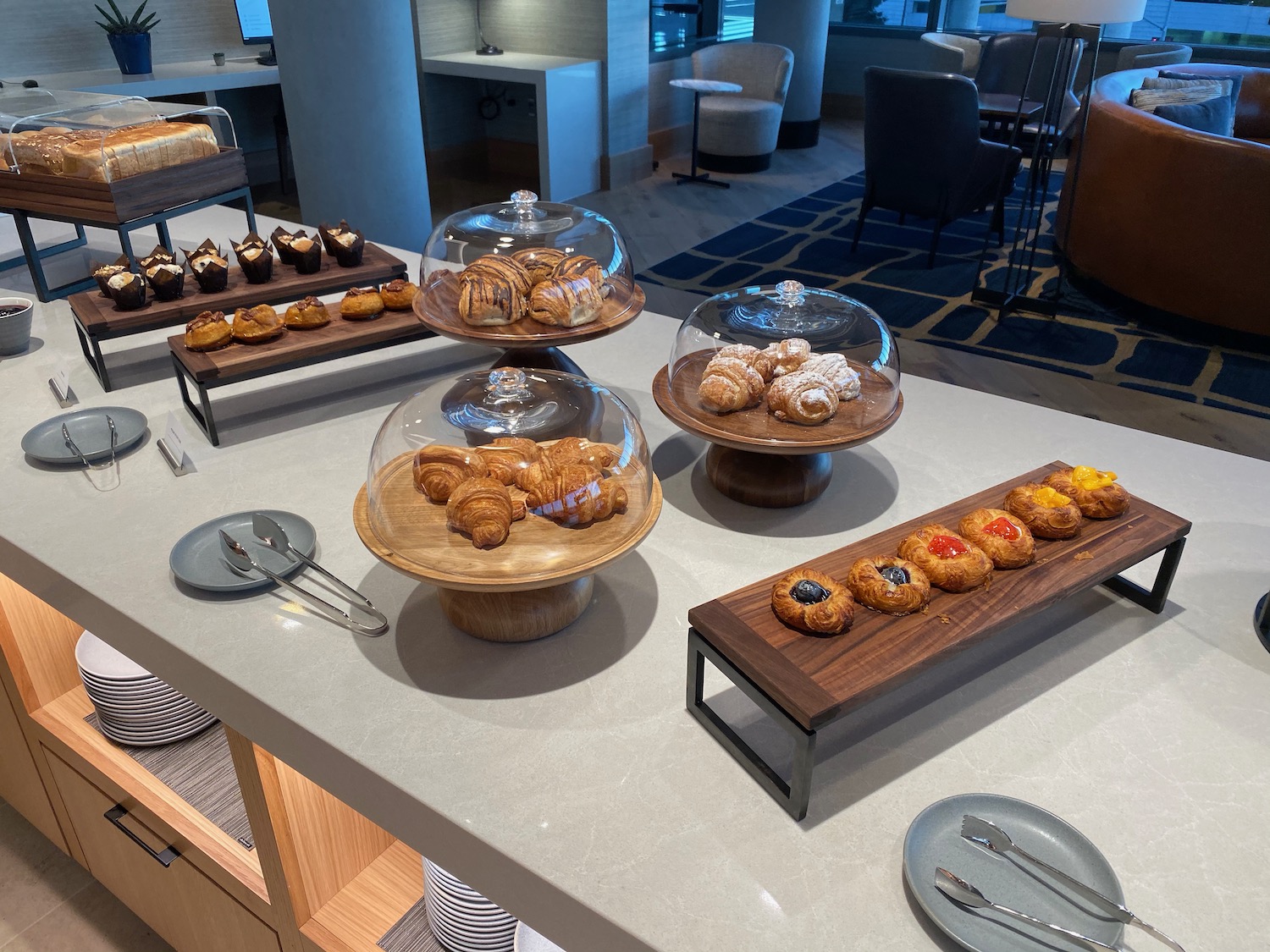 a table with pastries and pastries on it