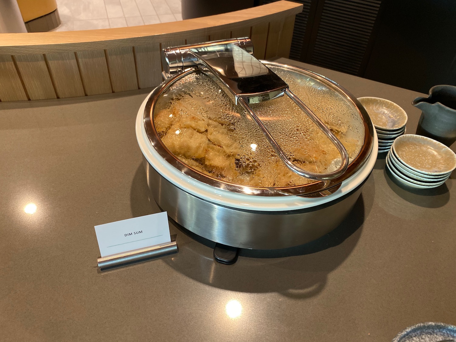 a pot with food in it