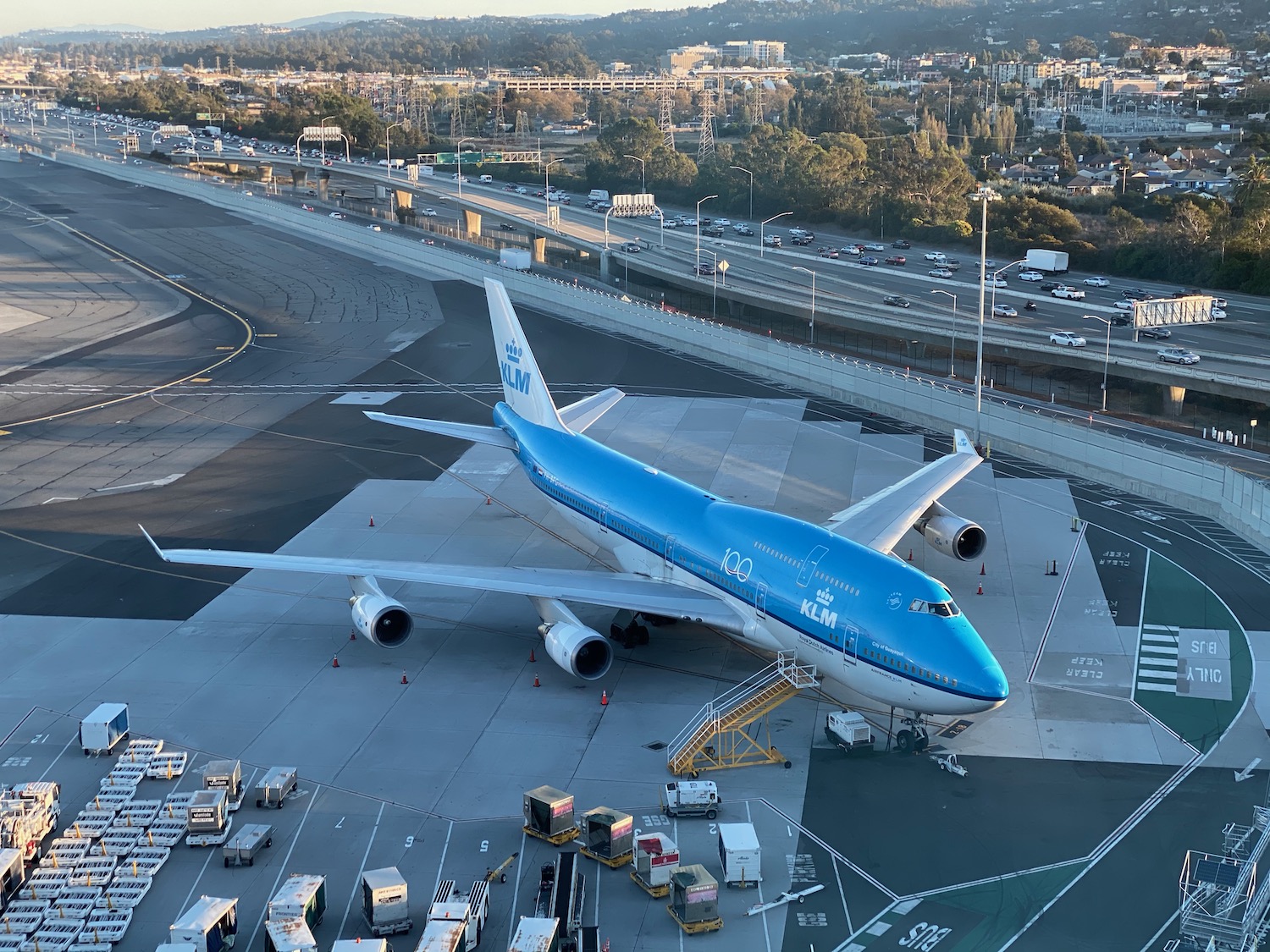 an airplane on a runway