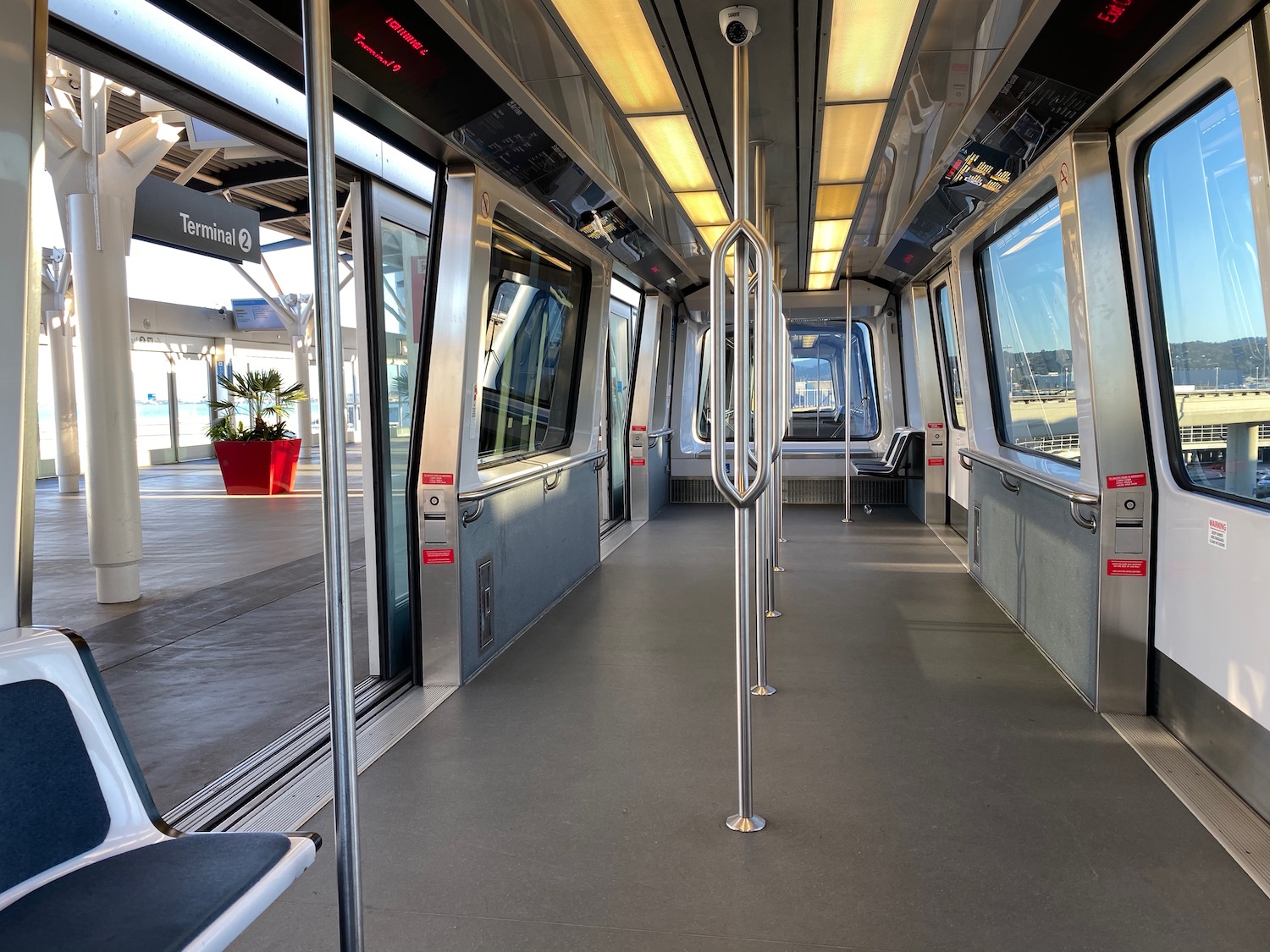 a train with a door open