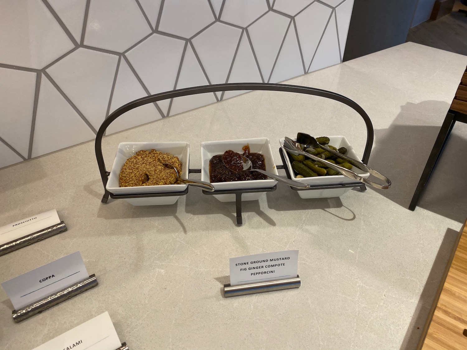 a group of condiments in a bowl