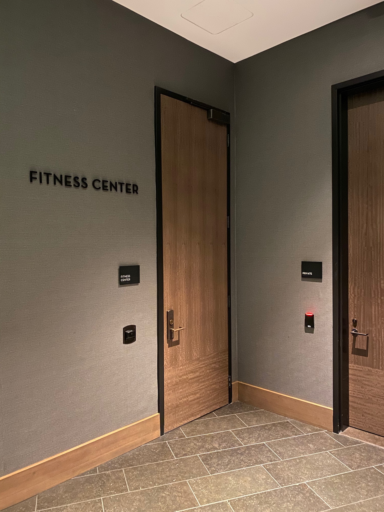 a door and elevator in a building