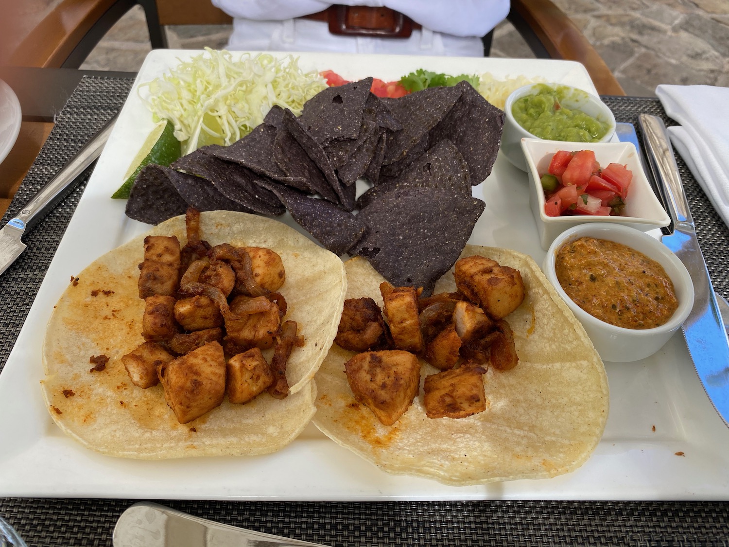 a plate of food on a table