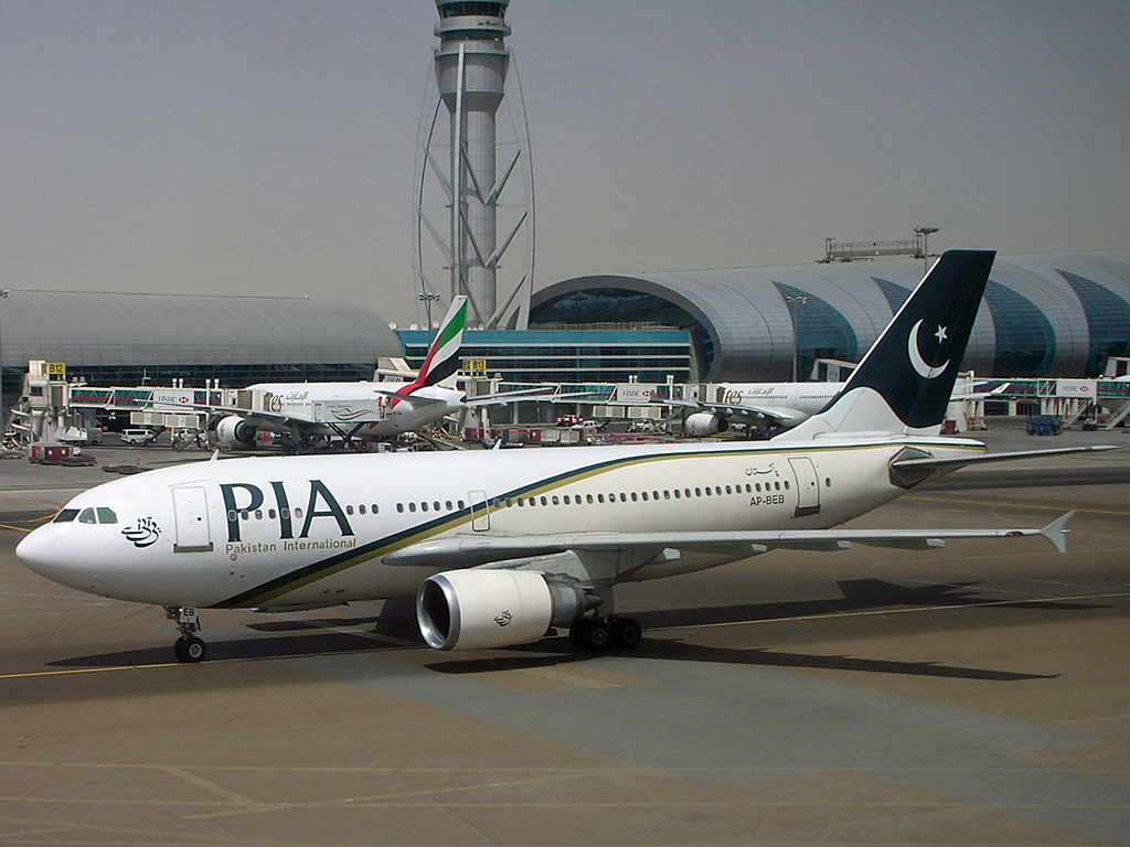 a plane on the runway