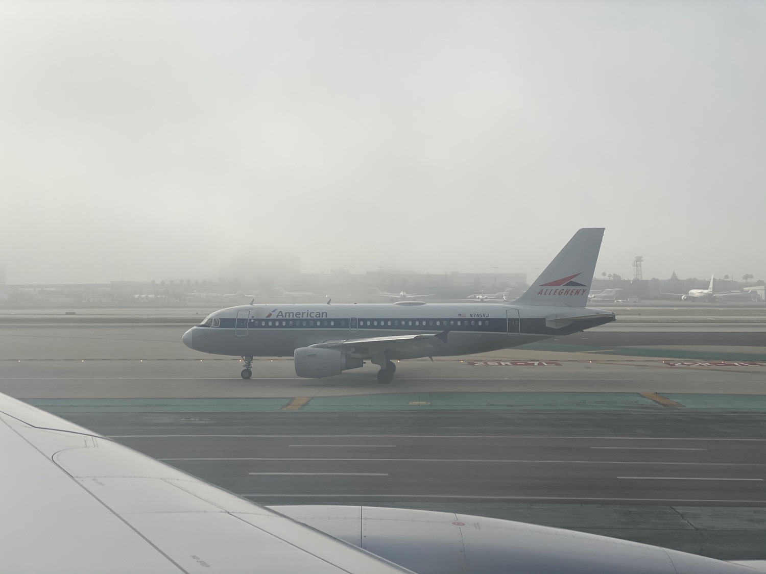 an airplane on a runway