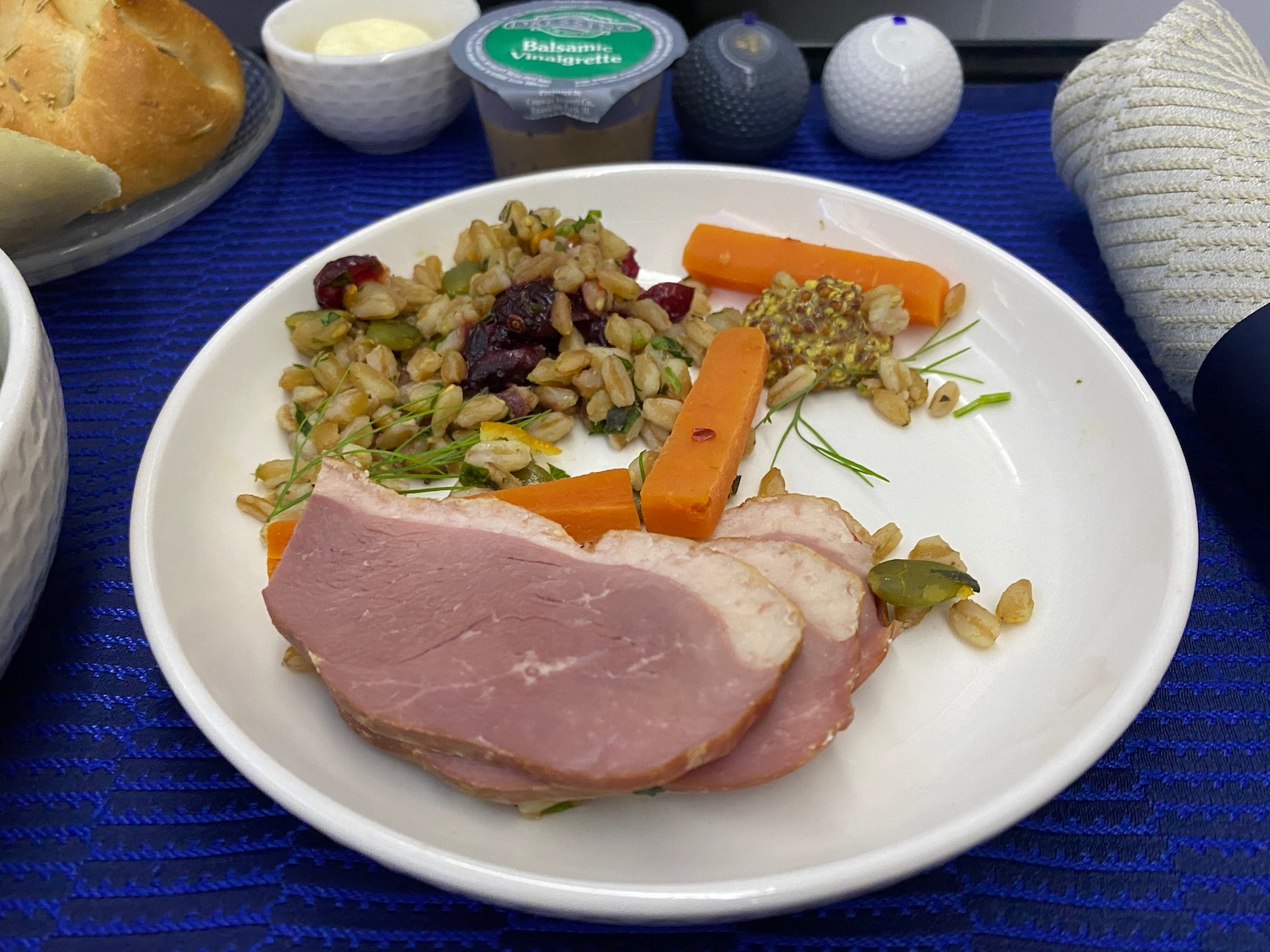 a plate of food on a table