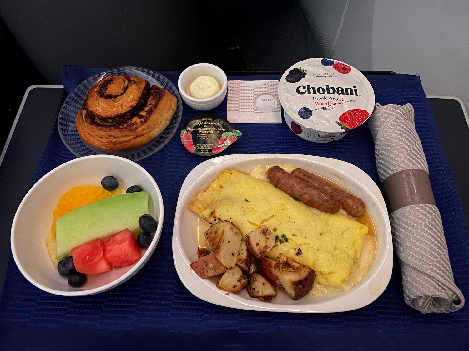 a plate of food on a table