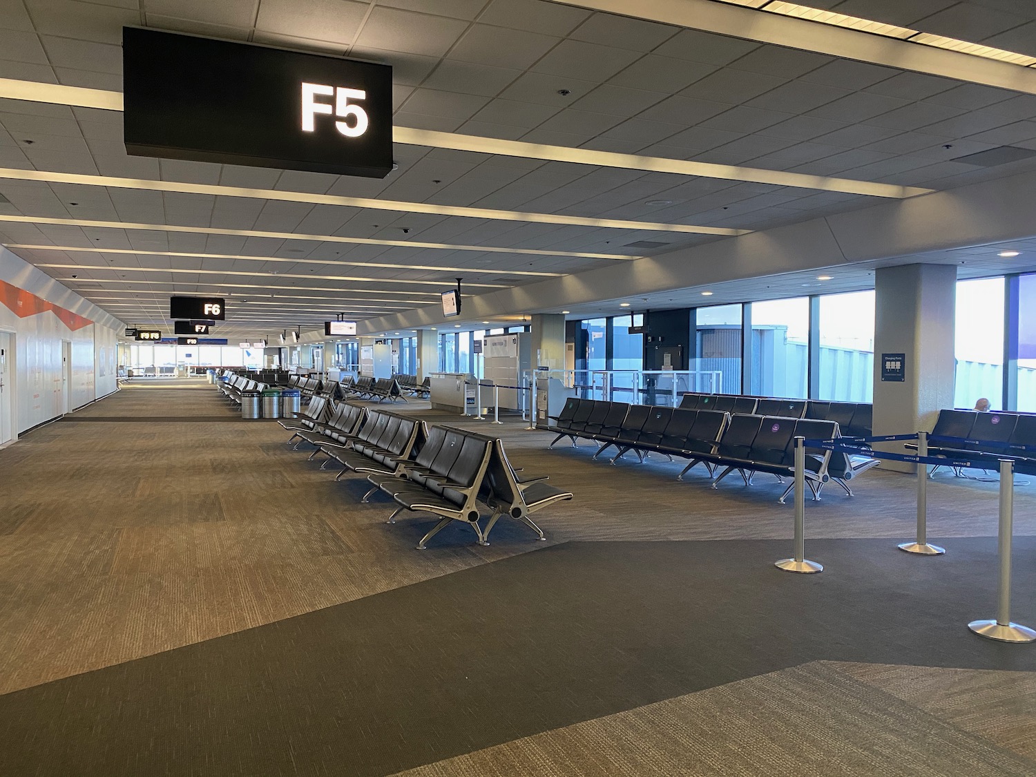 an empty airport terminal