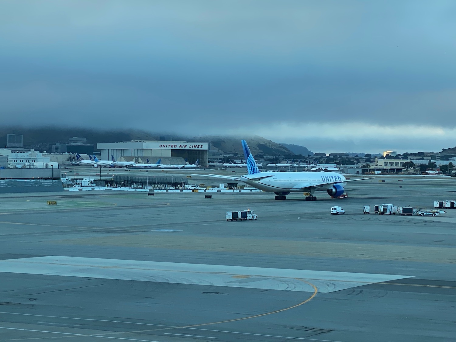 an airplane on a runway