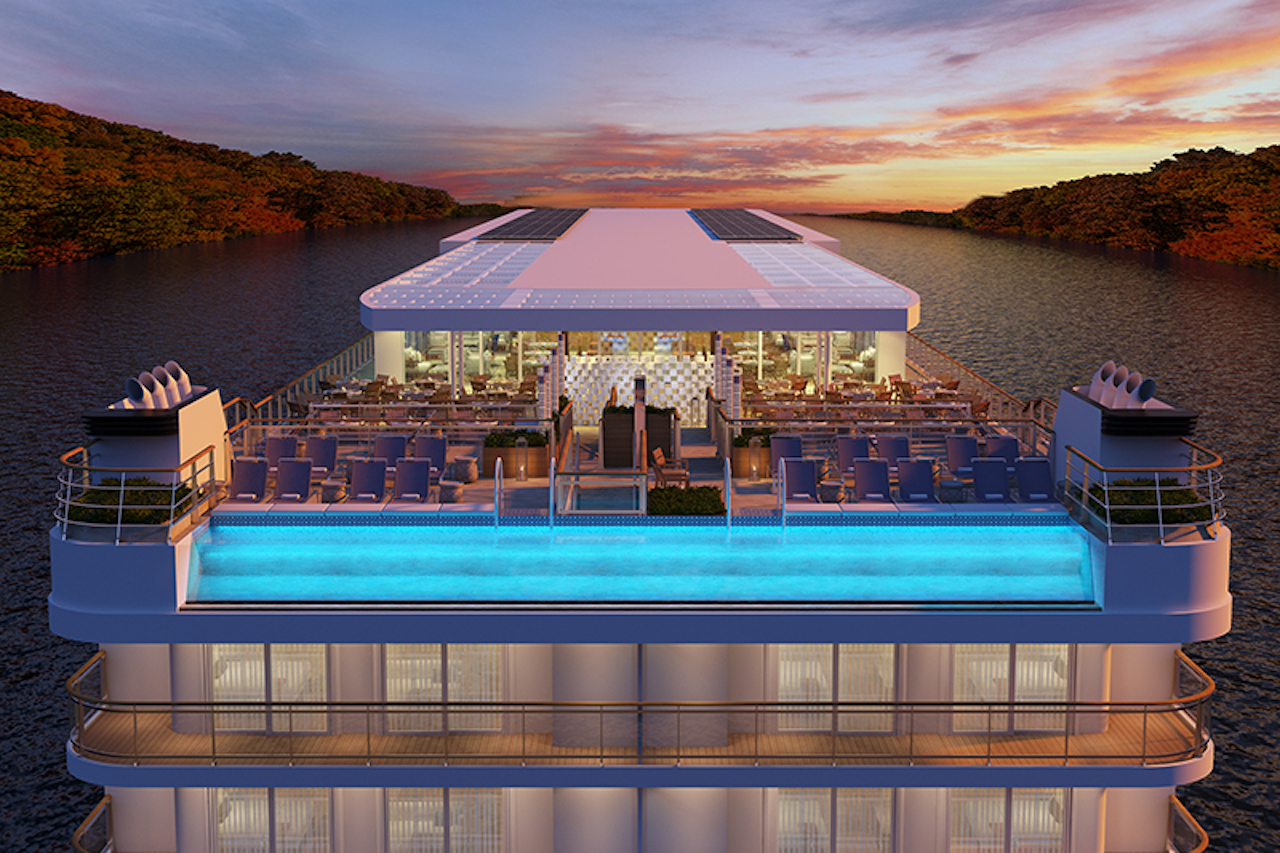 Rendering of the Viking Mississippi Ship - Pool Deck, Deck 5 (Courtesy Viking)