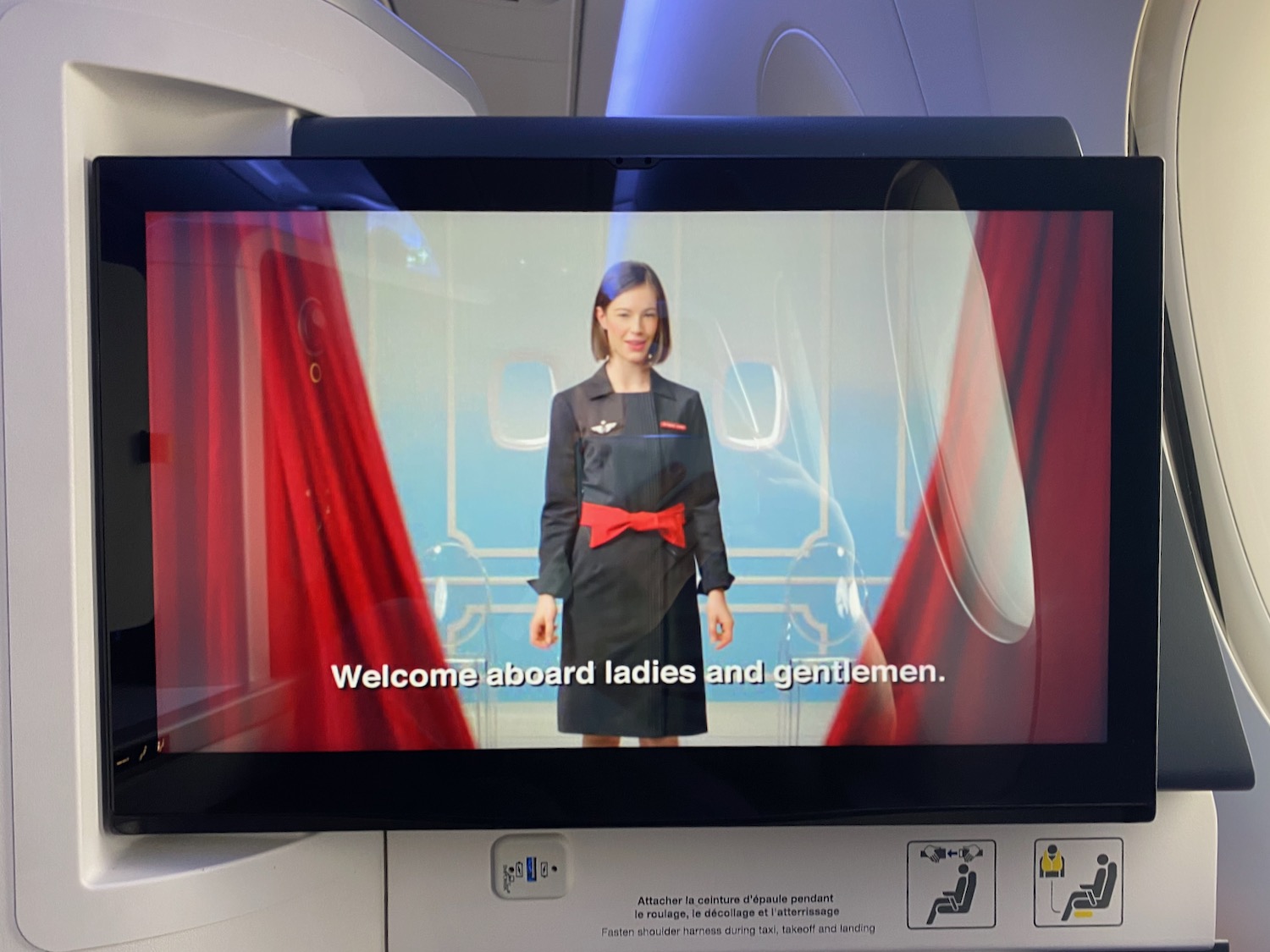 a screen on a plane