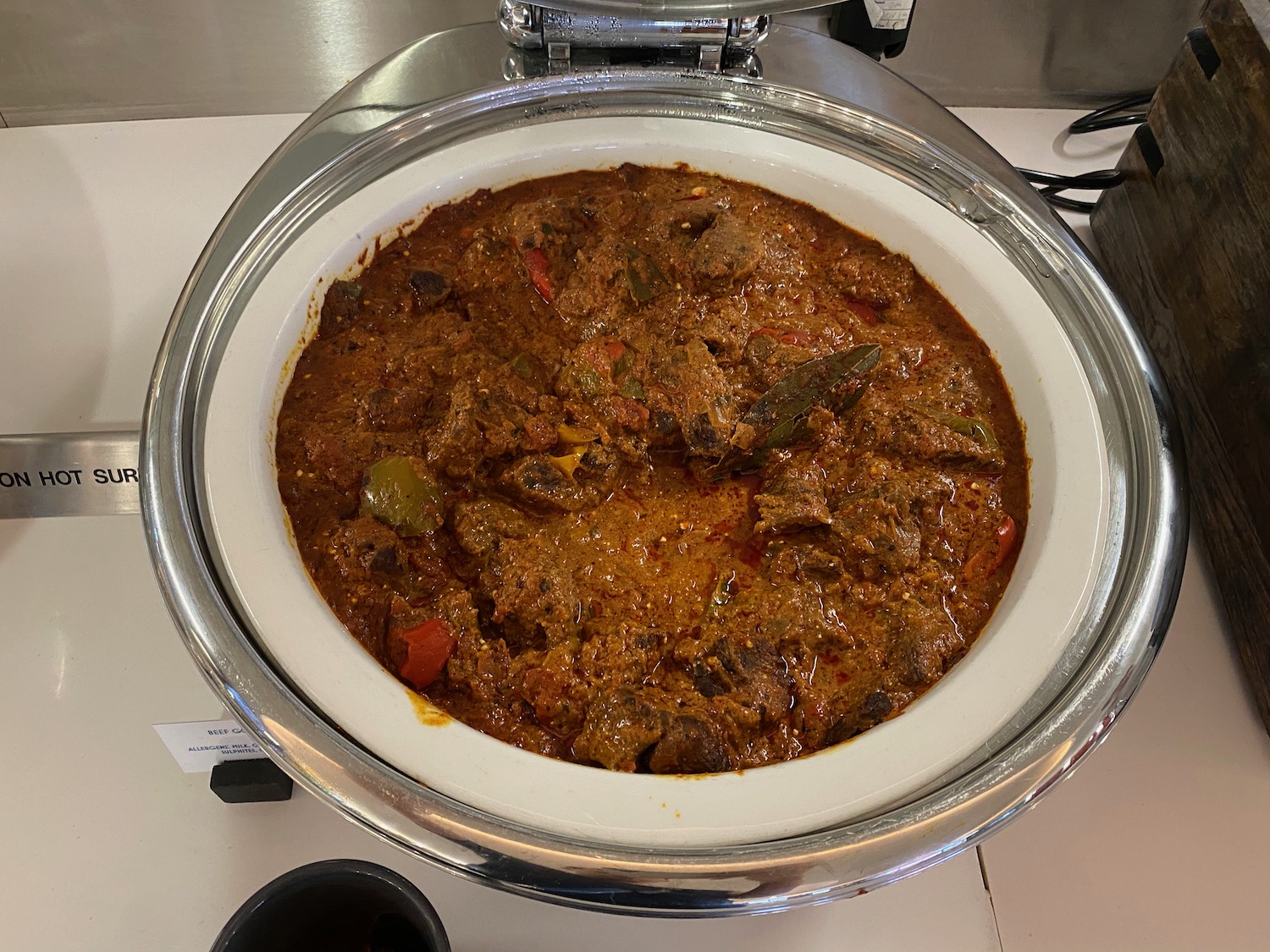 a bowl of food on a counter