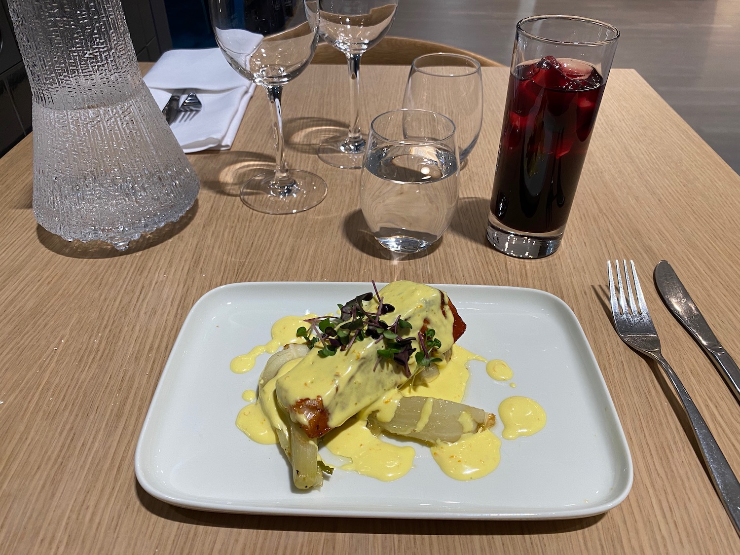 a plate of food on a table