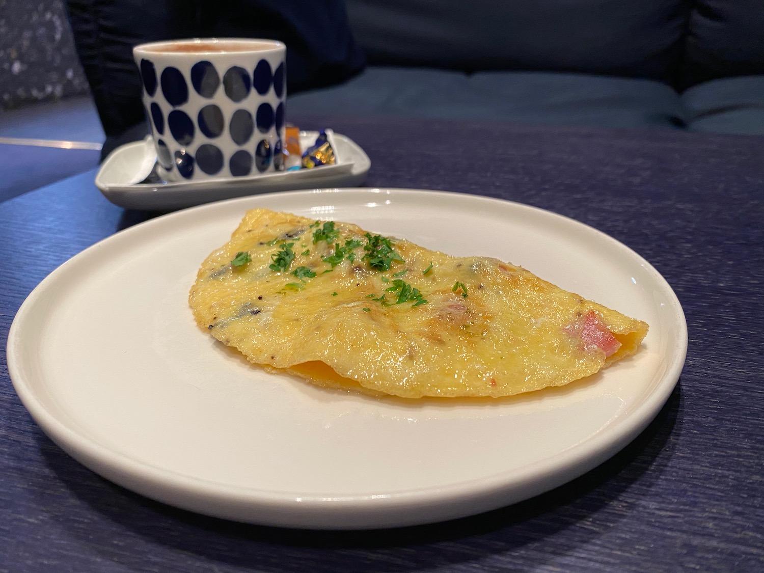 a plate of food on a table