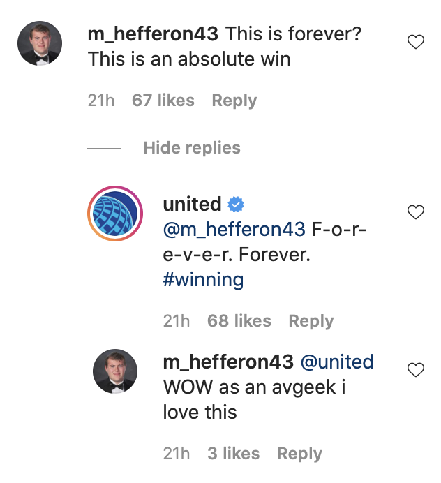 United Airlines Forever Fees