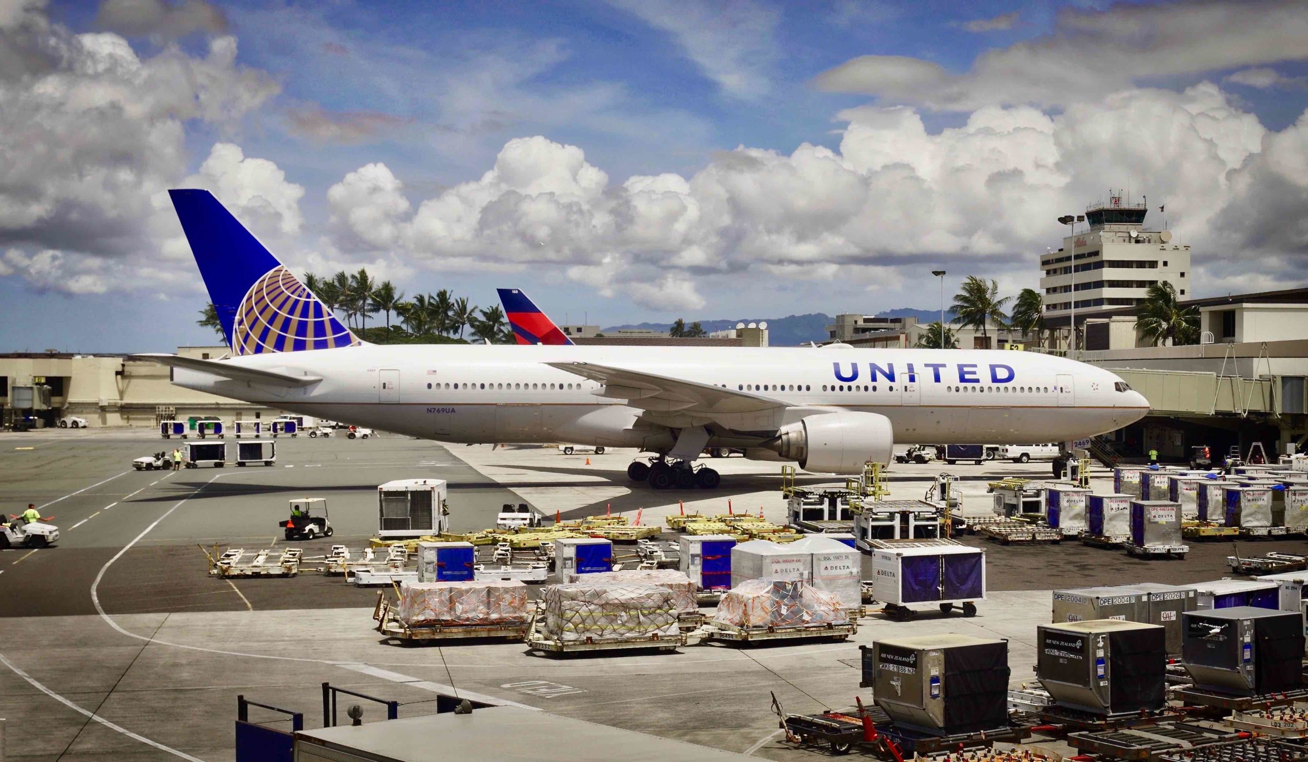 a large airplane on a runway