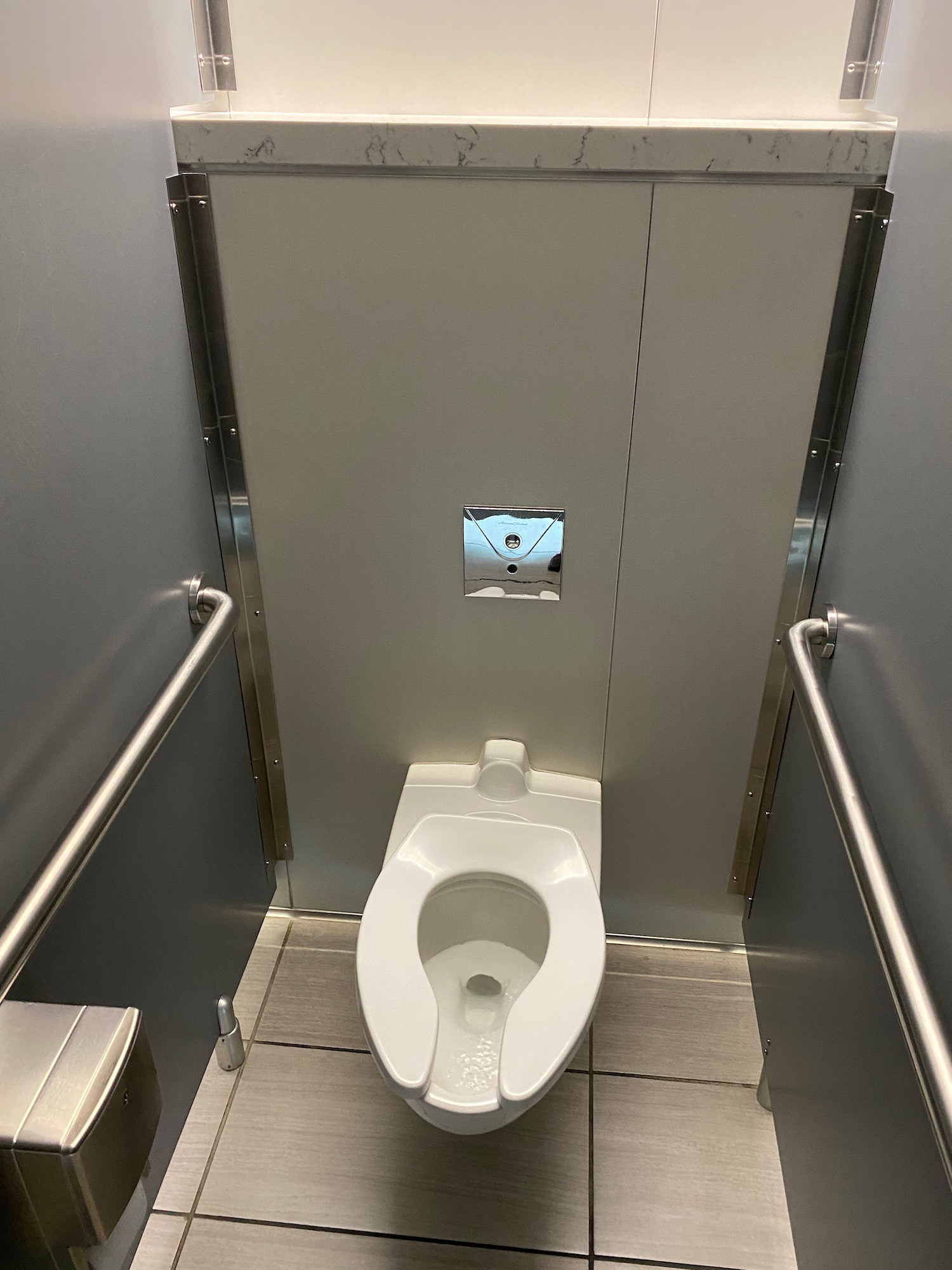 a toilet in a bathroom