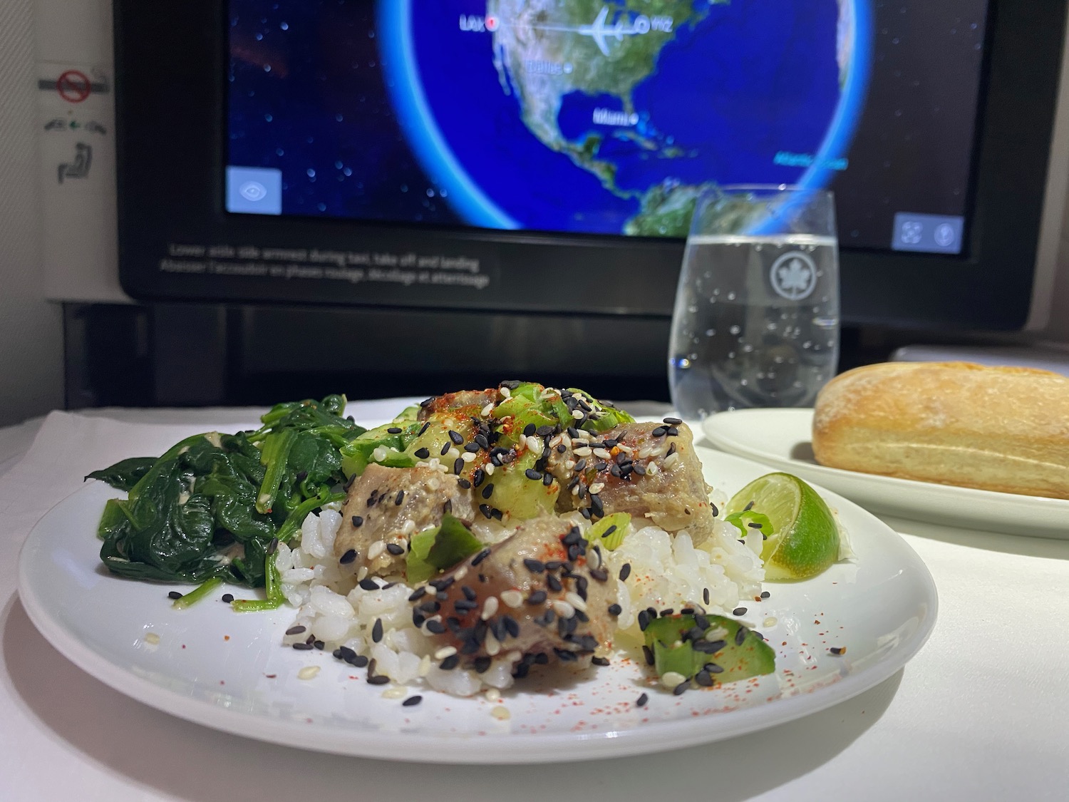 a plate of food on a table