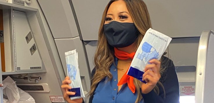 Allegiant Flight Attendant mask