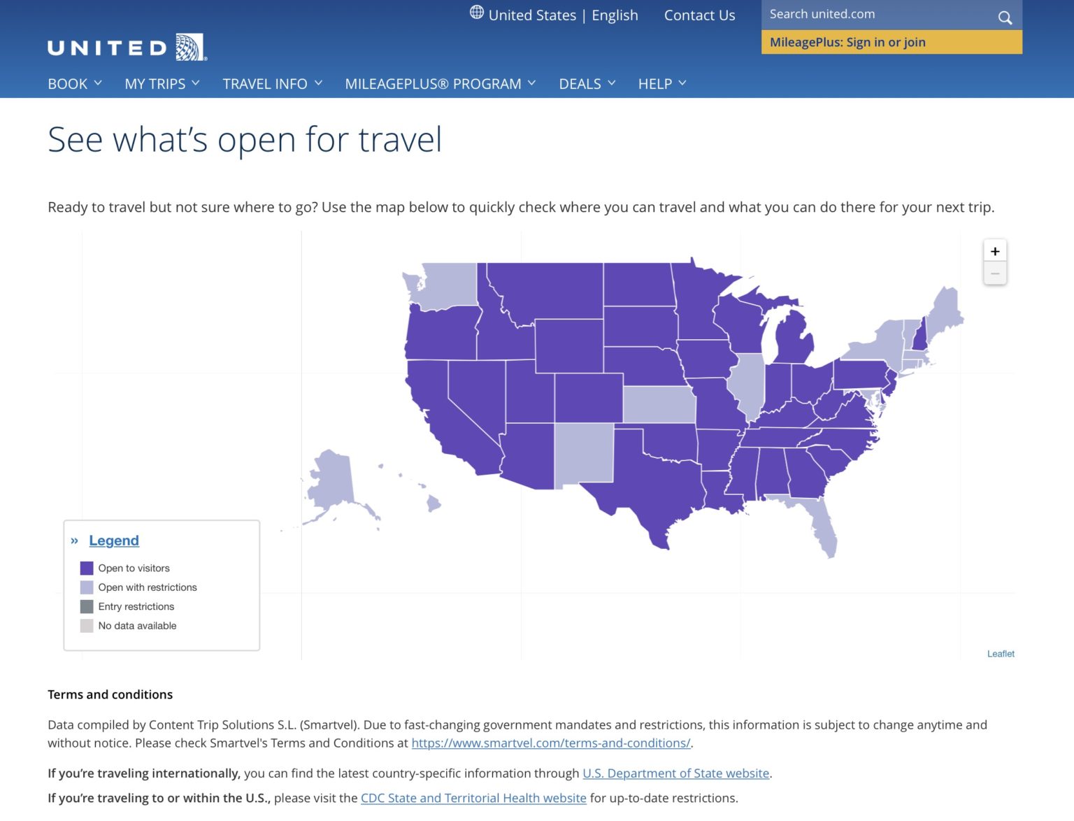 united travel information