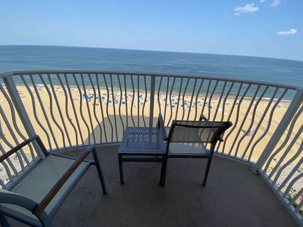 Hilton Virginia Beach Oceanfront balcony