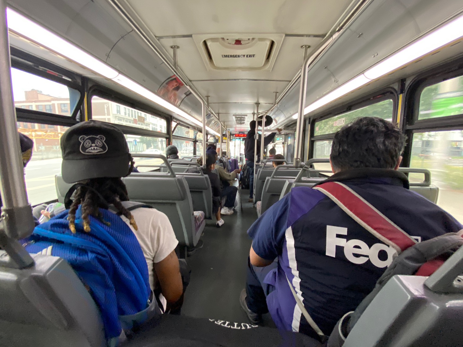 people sitting on a bus