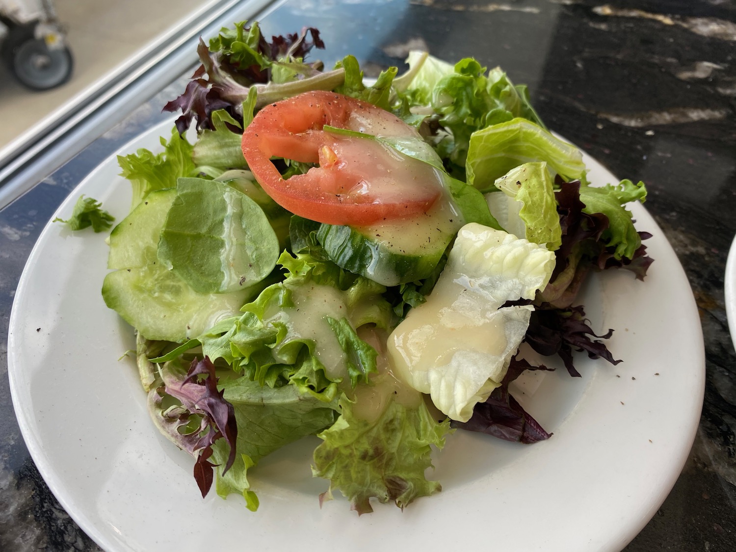 a salad on a plate