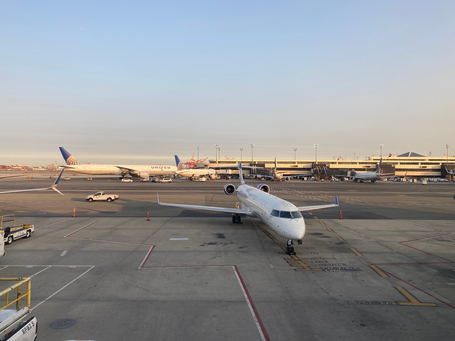 an airplane on the runway