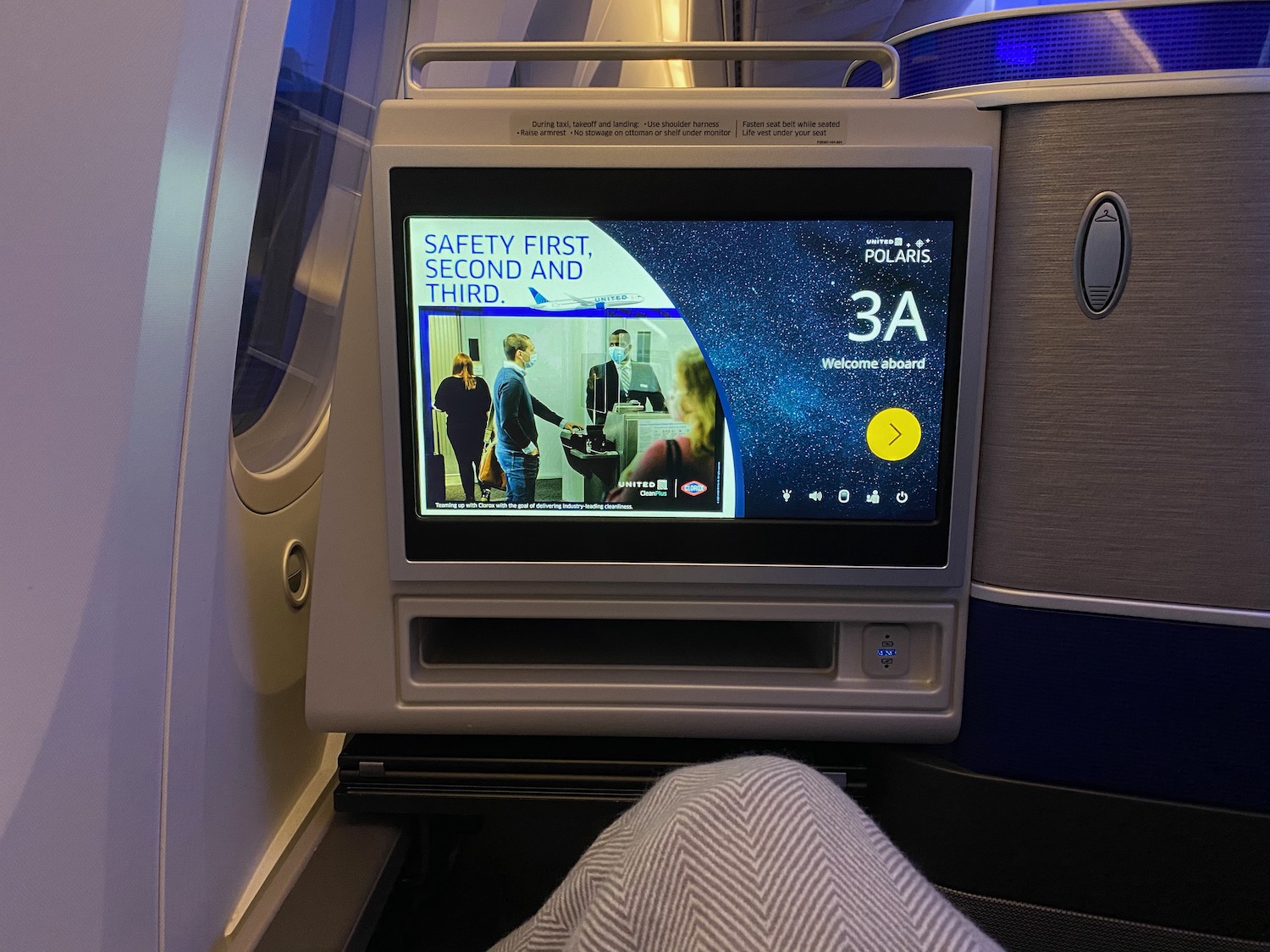 a screen on a plane