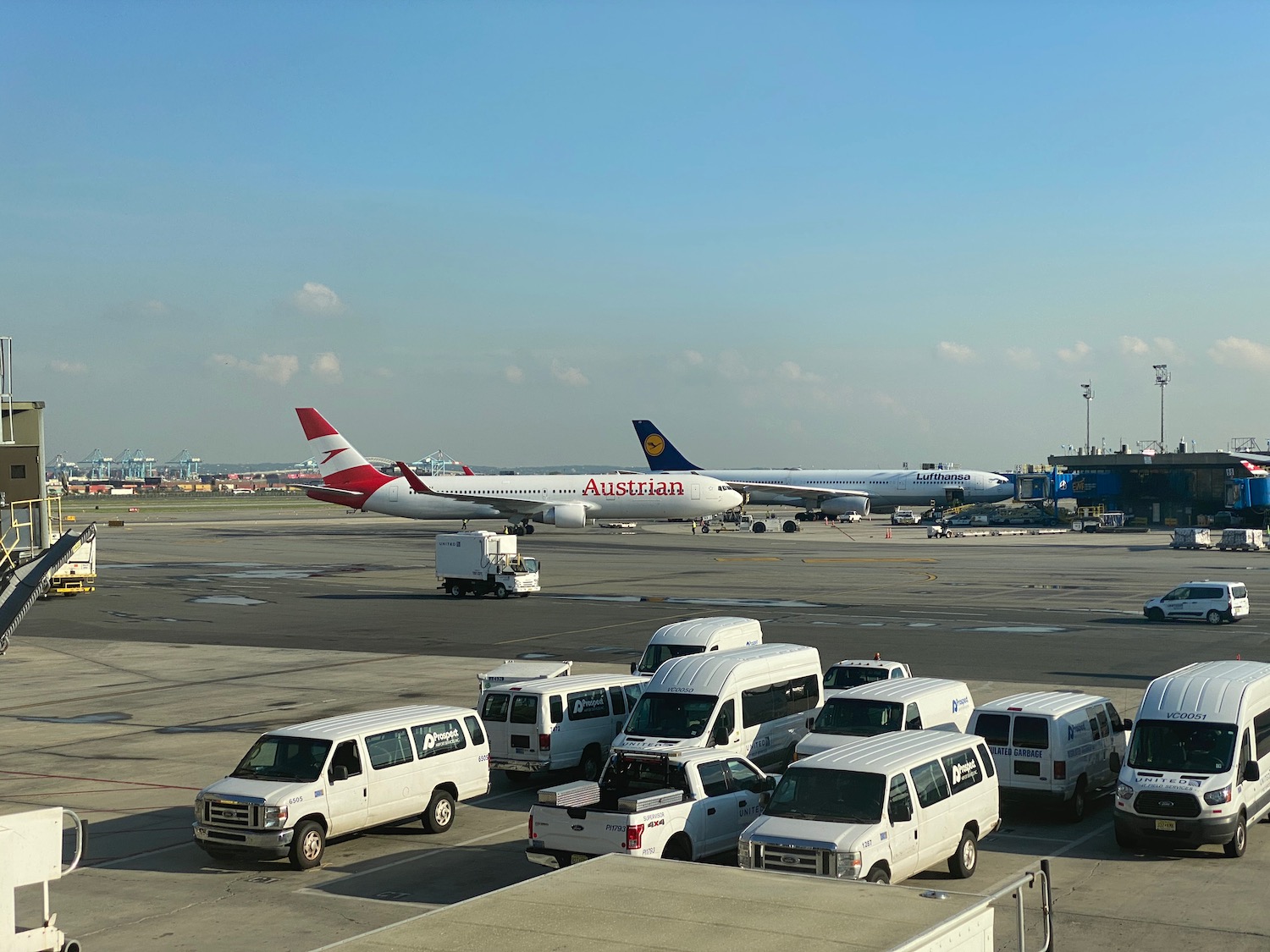 a large airplane on the tarmac