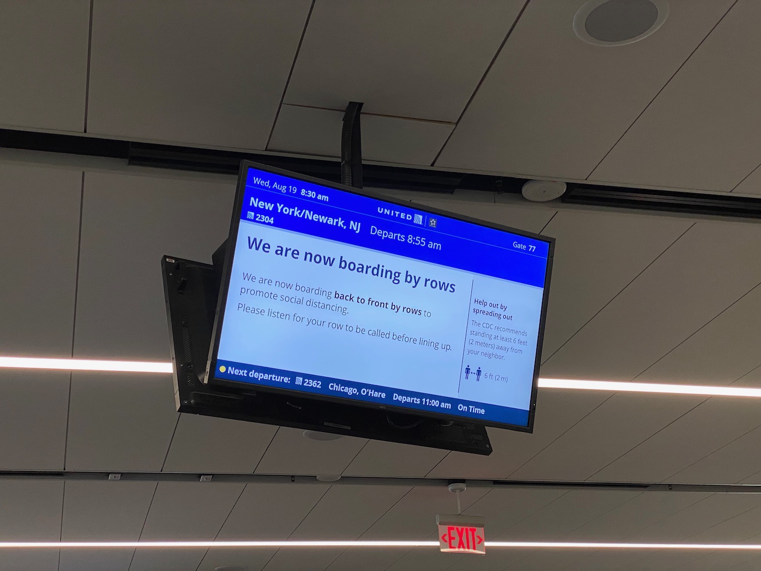 a screen with text on it