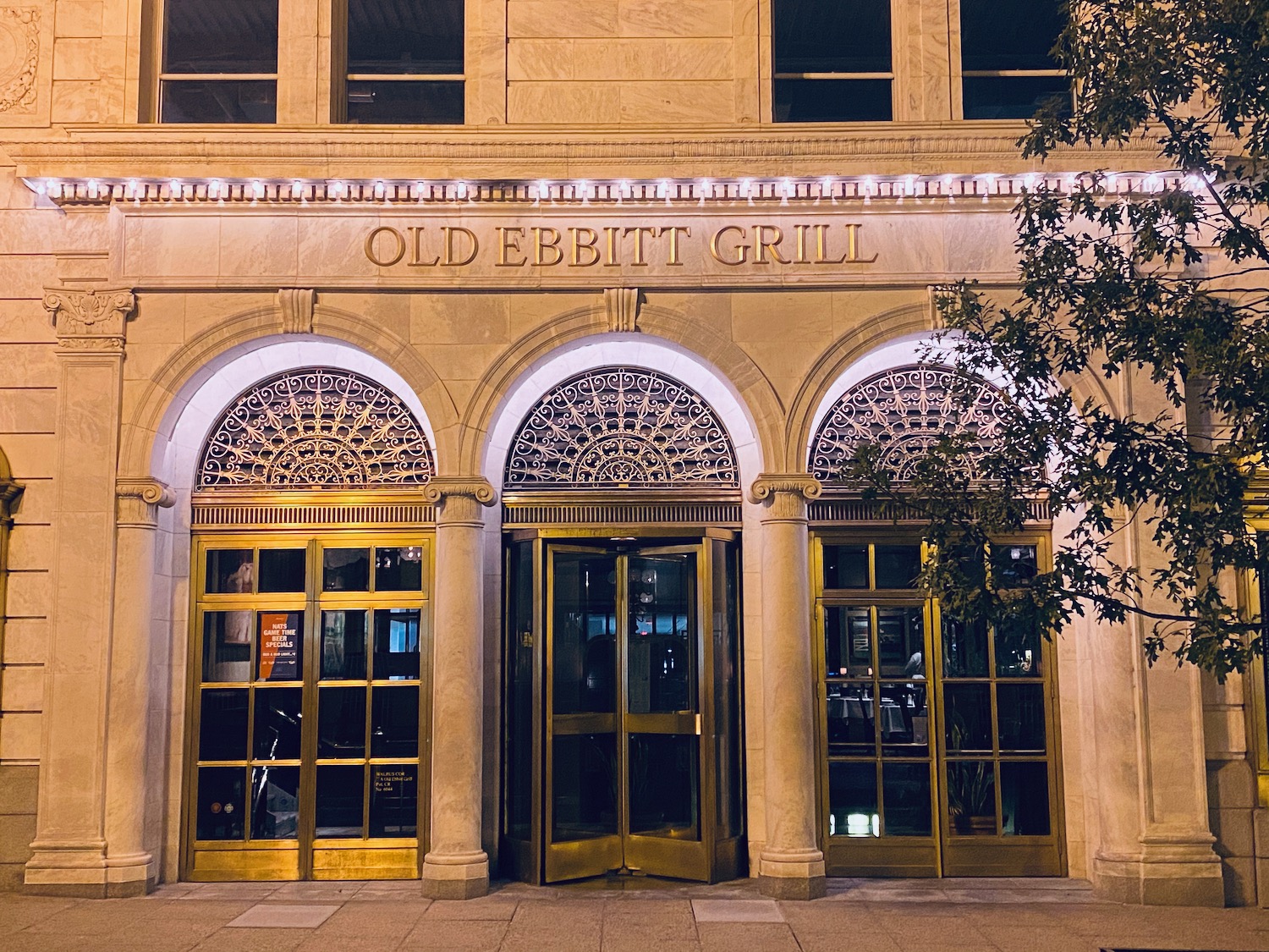 a building with a door and windows