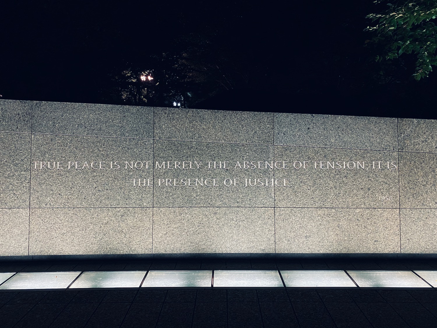 a stone wall with text on it