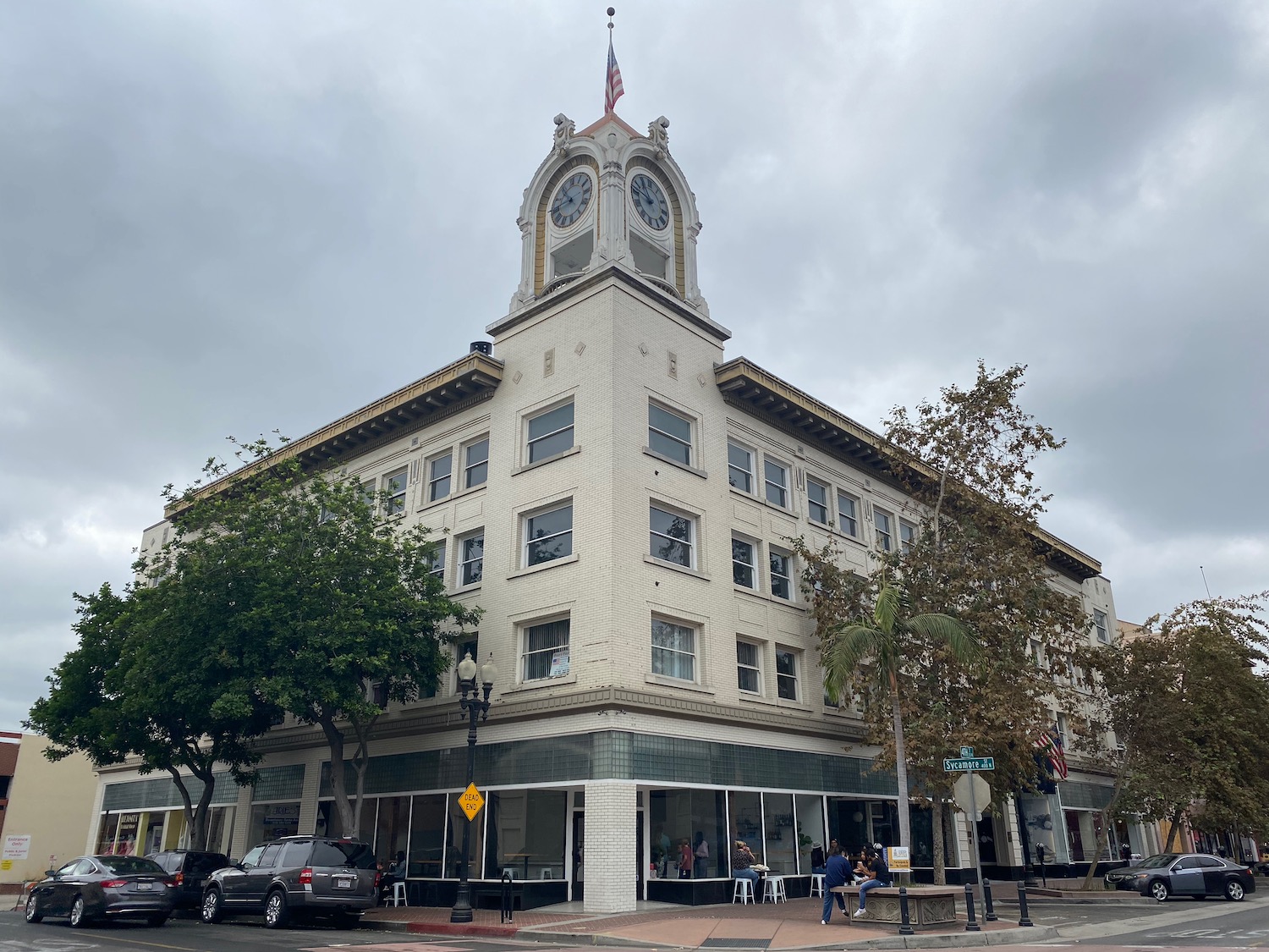 a building with a clock tower