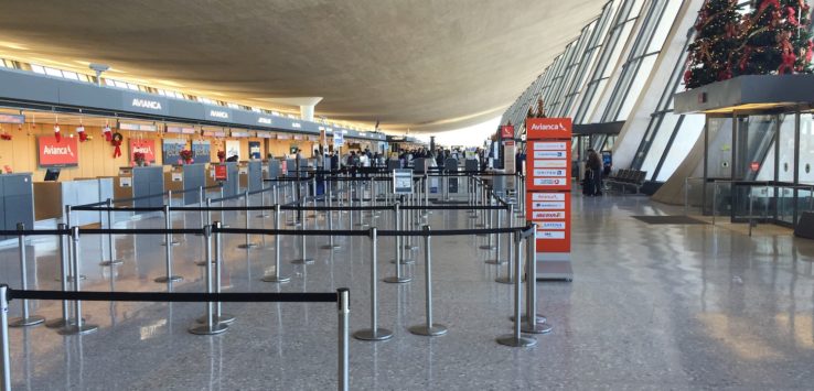 a group of people in a terminal