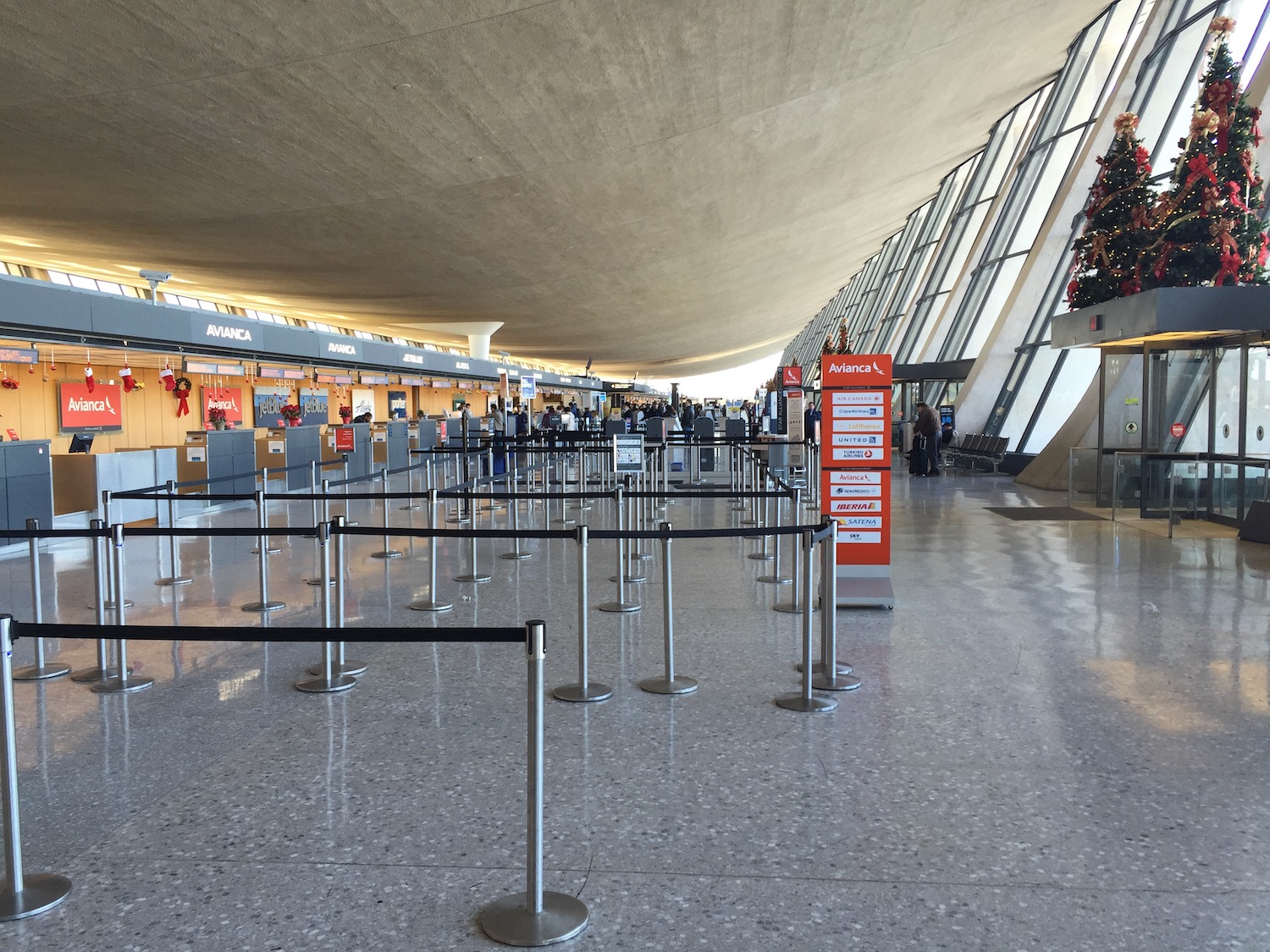 a group of people in a terminal