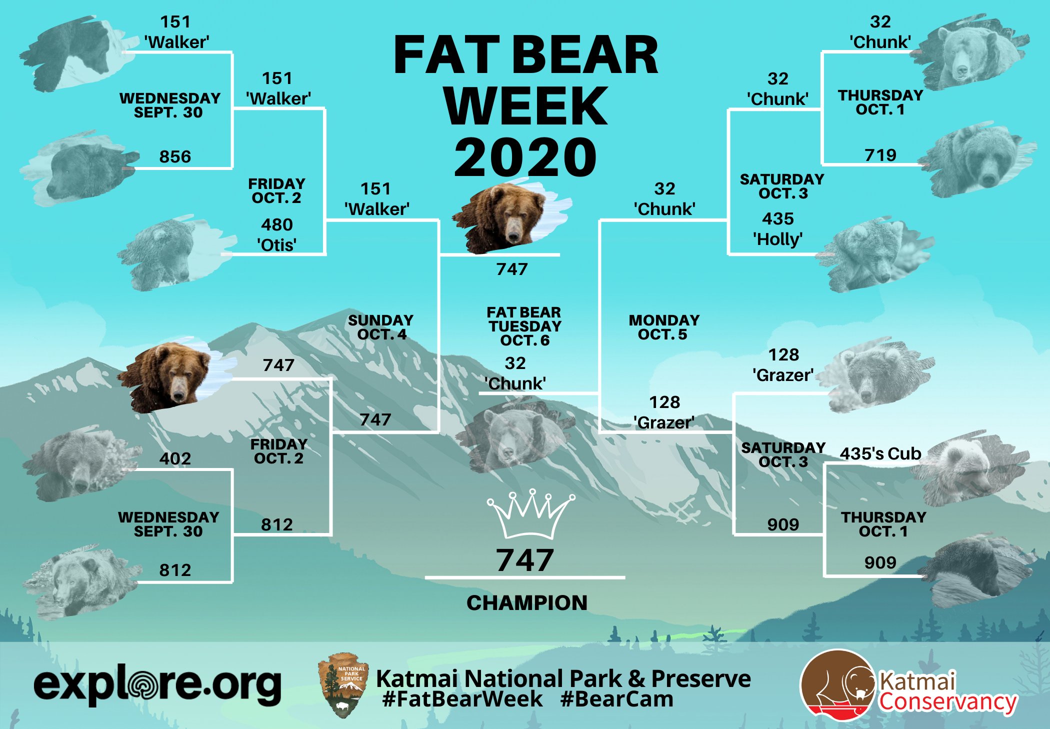 747 Wins Fat Bear Week In Alaska Live and Let's Fly