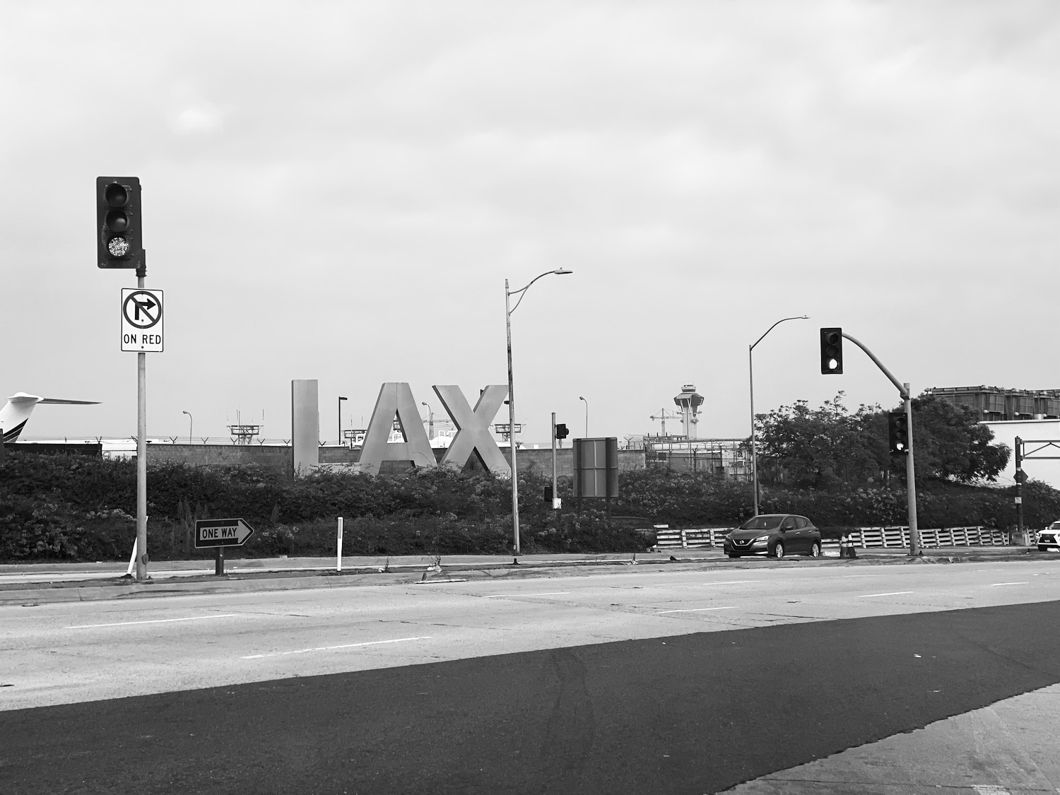 a street sign on a road