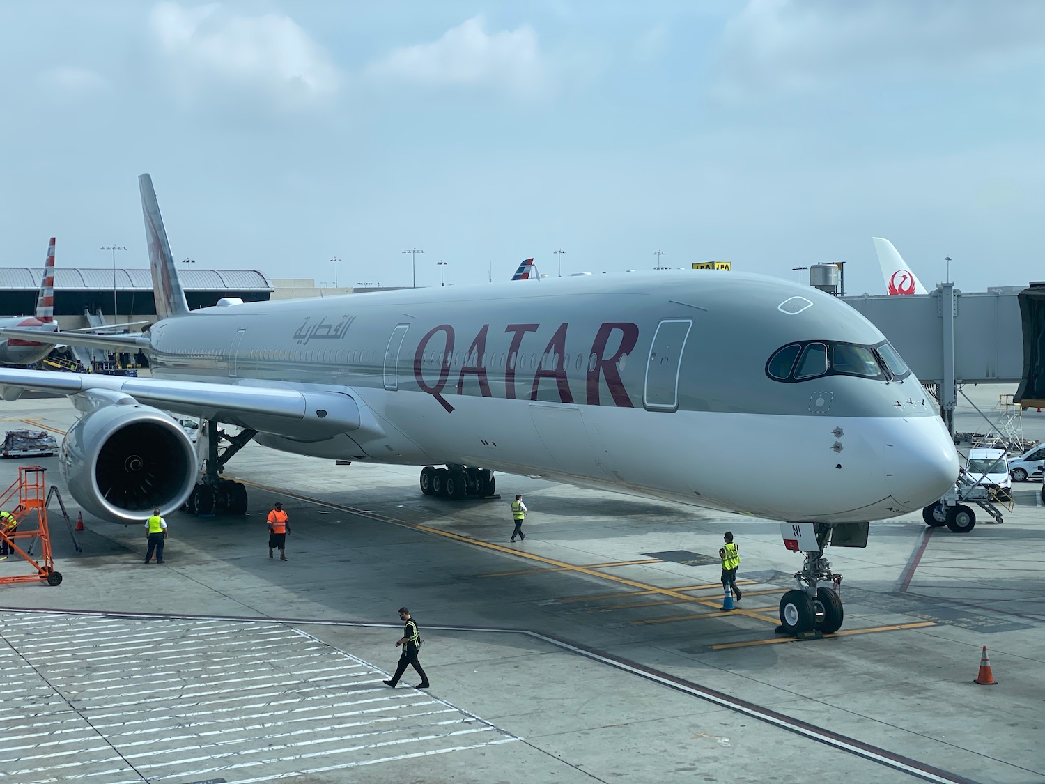 a large airplane on the tarmac