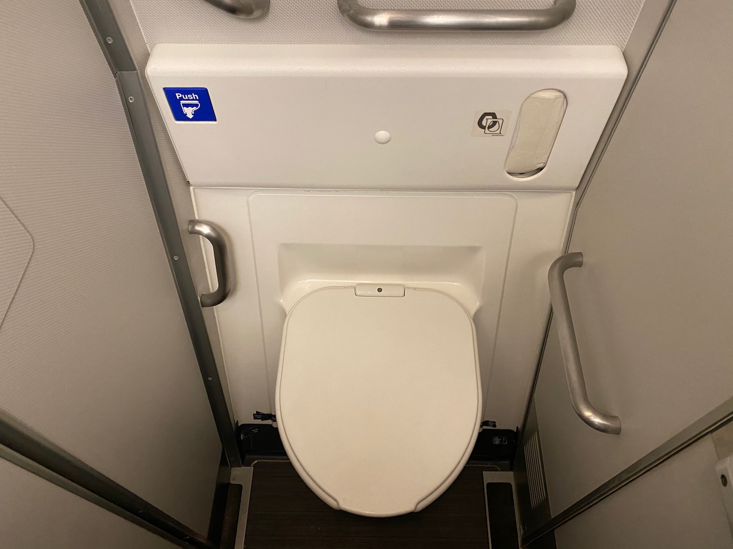 a toilet in a bathroom