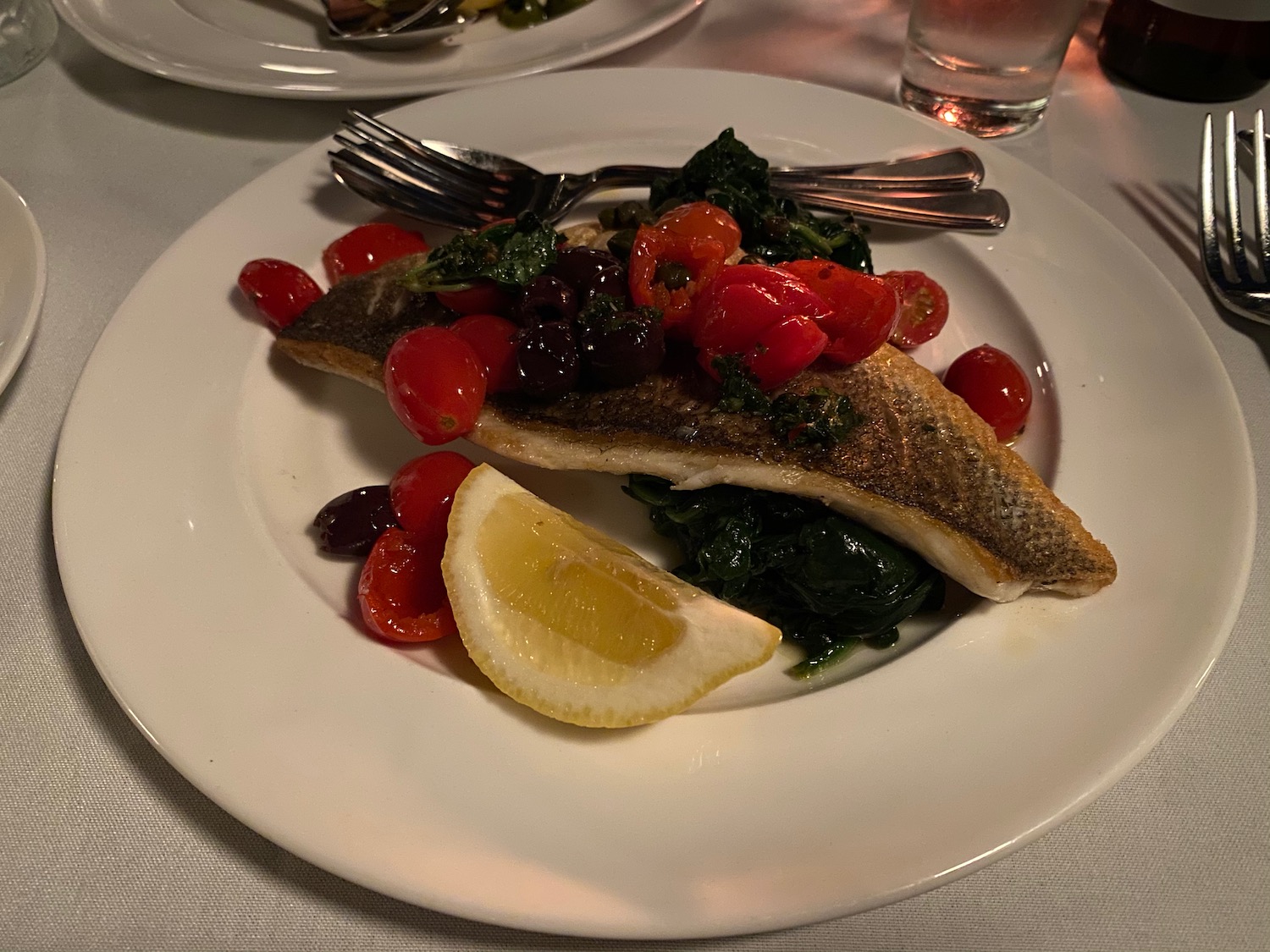 a plate of food on a table