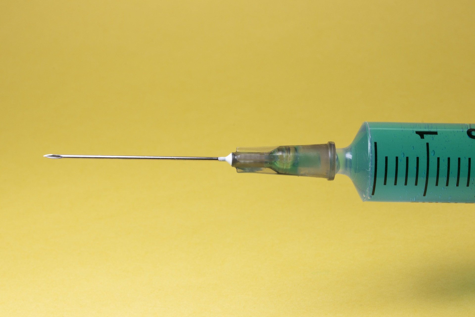 a needle in a syringe