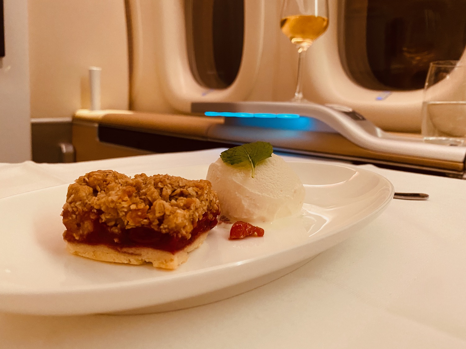 a plate of food on a table