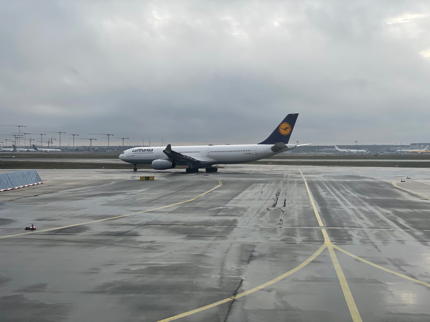 a large airplane on a runway