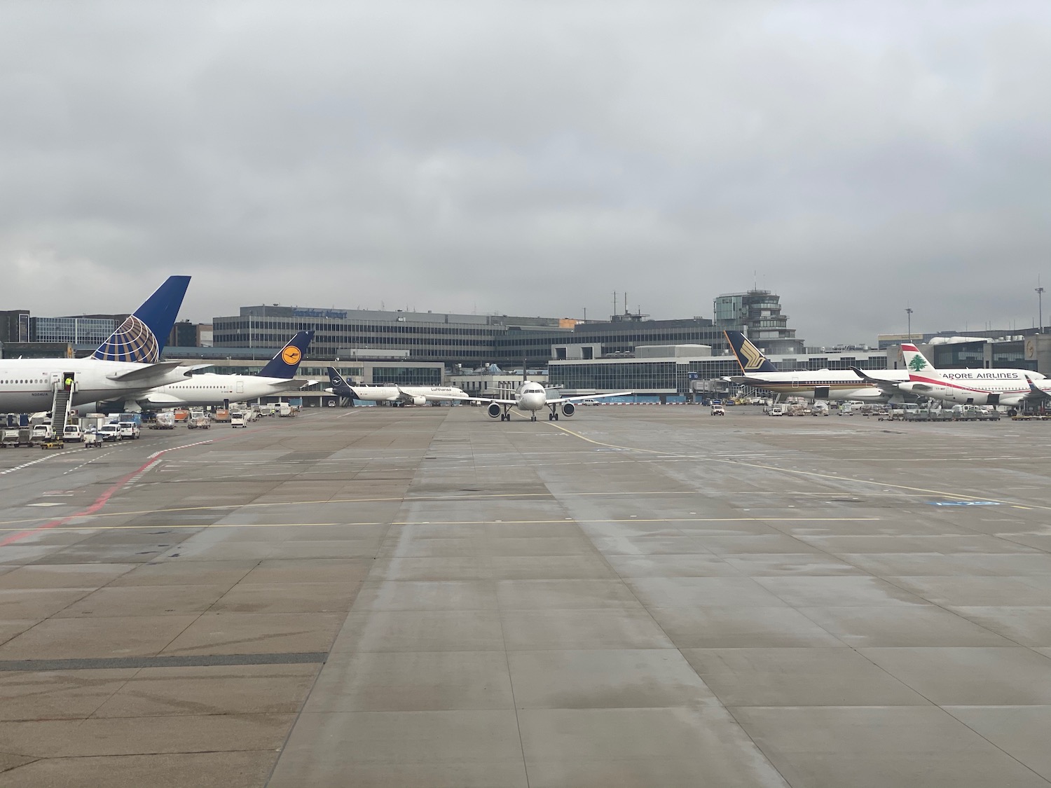 airplanes on a runway