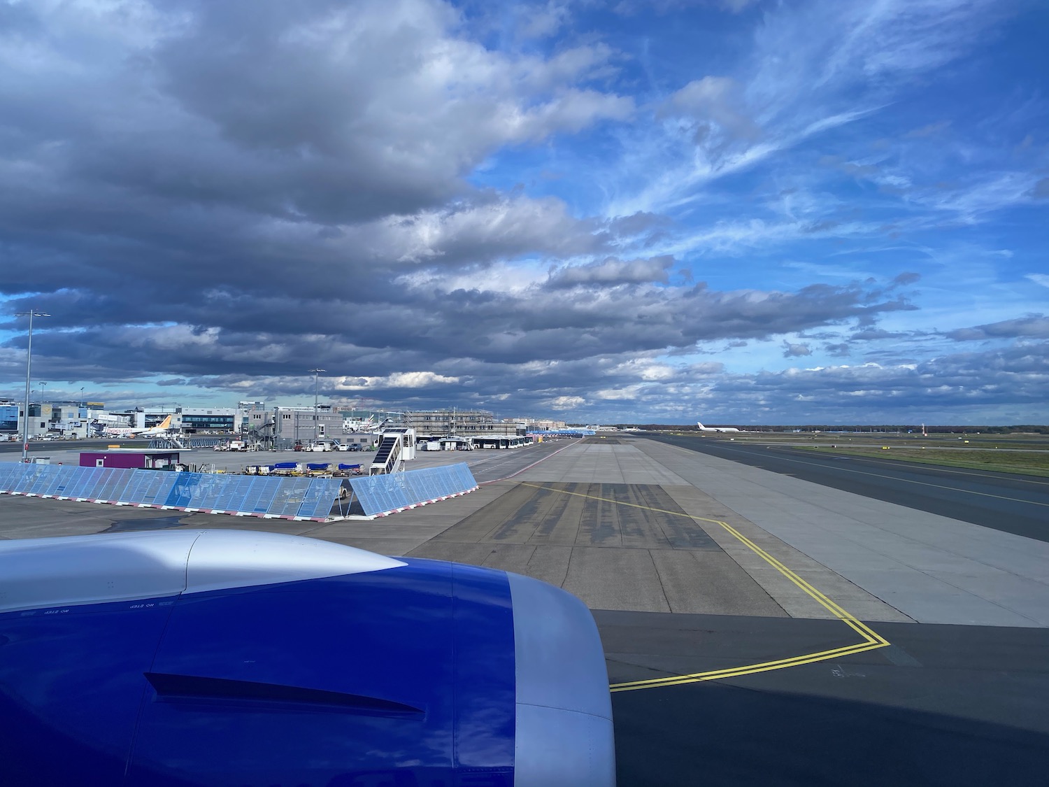 an airplane on a runway