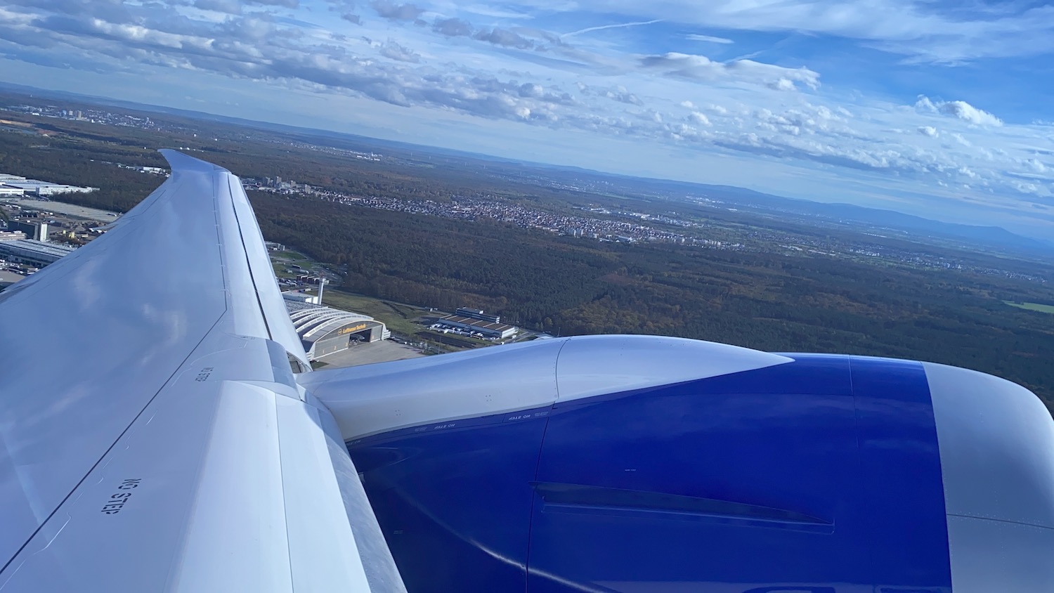 an airplane wing and wing of an airplane